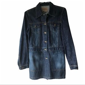 Denim Three Quarter Length Jacket